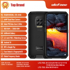 Ulefone Armor 9E Android 10 Robustes Telefon Helio P90 Octa-Core 8Go +128 Go 2,4G + 5G WIFI Mobilene 6600mAh 64MP Kamera NFC Smartphone