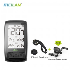 Meilan M4 Wireless Fahrrad Tachometer Herzfrequenzmesser Trittfrequenz Geschwindigkeitssensor Wasserdichte Stoppuhr