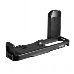 UURig R034 Metall L Halterung Lederhandgriff mit Arca Swiss Typ Schnellwechselplatte Design Kaltschuhhalterung und 1/4 Zoll Schraubenlöchern