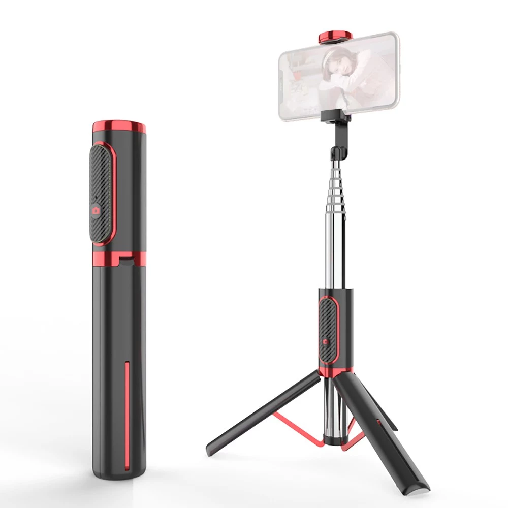Ulanzi SK-01 Design Intégré Selfie Rod Sans Fil BT Télécommande Stable Trépied Support Portable Rétractable Selfie Pole