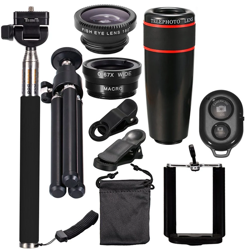 10PCS 8X Telephoto Mobile Phone Lens Kit