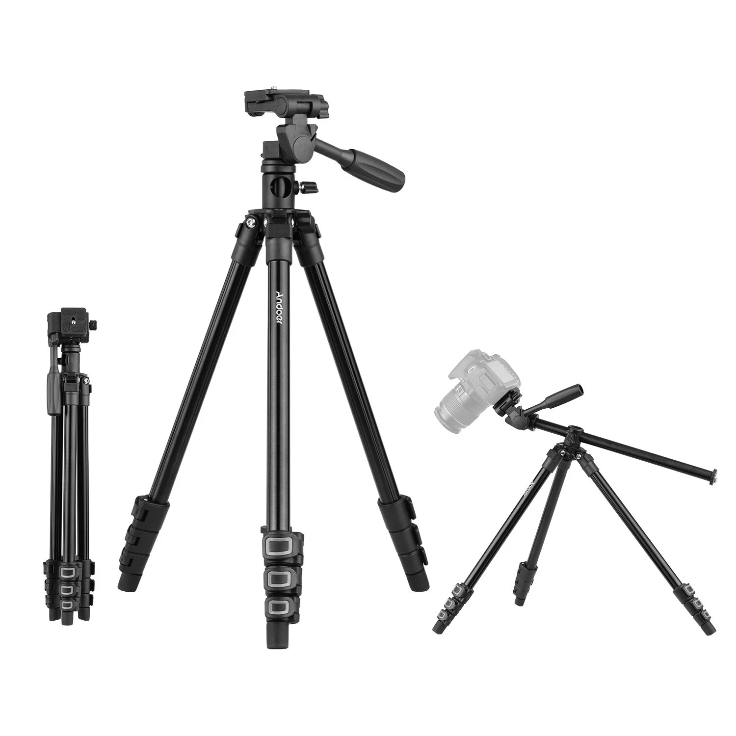 Q160HA Professional Video Tripod Horizontal Mount Heavy Duty Camera Tripod