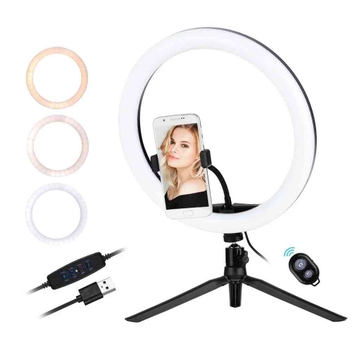 30cm / 12inch LED Ring Light 5600-8200K Diammable 3 Couleurs