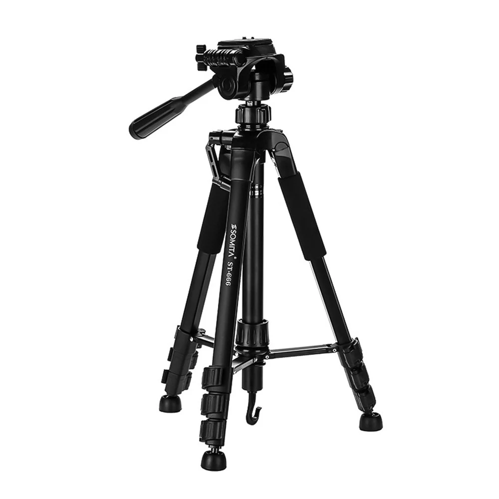 SOMITA ST666 Portable Light Aluminum Alloy Camera Tripod