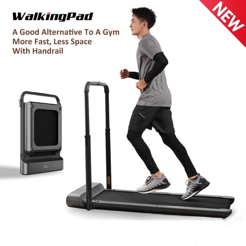WalkingPad R1 Pro tapis roulant pliable rangement vertical course marche 2in1 APP contrôle avec main courante entraînement cardio à domicile