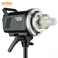 Godox MS200 200W GN53 2.4G 2.4G Eingebauter drahtloser Empfänger Leichter, kompakter und haltbarer Studioblitz mit Bowens Mount