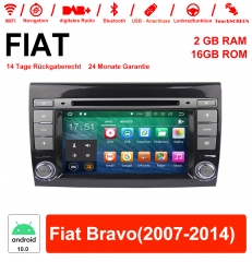7 Inch Android 10.0 Car Radio / Multimedia 2GB RAM 16GB ROM for Fiat Bravo (2007-2014)