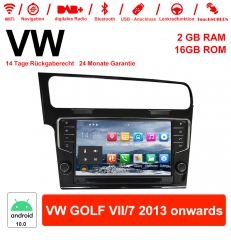 9 pouces Android 10.0 Autoradio / Multimédia 2 Go de RAM 16 Go de RAM pour VW GOLF VII / 7 2013 à partir de