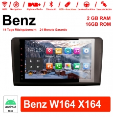 9 Zoll Android 10.0 Autoradio/Multimedia 2GB RAM 16GB ROM Für Mercedes Benz ML/GL-Klasse W164 X164