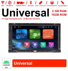 6.95 inch Android 10.0 Car Radio / Multimedia 2GB RAM 16GB ROM for Universal