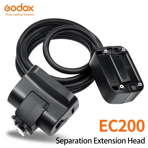 Godox EC200 1.85m hot shoe remote disconnector extension head flash for Godox AD200 flash