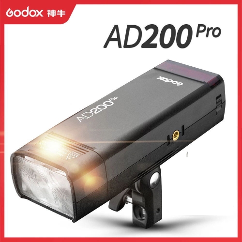 Godox AD200Pro Lampe Flash Extérieure 200Ws TTL 2,4G 1/8000 HSS 0,01-1,8 s Recyclage Batterie 2900mAh