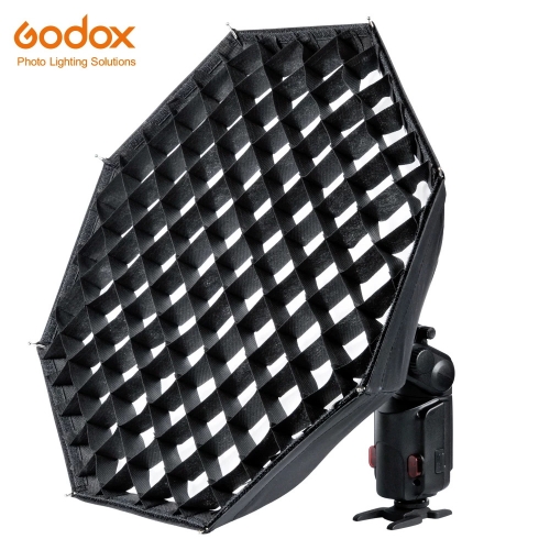 Godox AD-S7 boîte souple multifonctionnelle boîte à lumière octogonale en nid d'abeille grille parapluie pour WITSTRO Flash Speedlite AD180 AD360 AD20