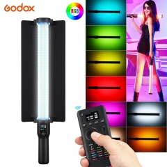 Godox LC500R RGB LED Video Light Stick CCT Mode 360 ° 14 FX Lighting Effects TLCI 98 Accurate Color 0-100% Dimmable Music Mode