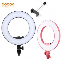 Godox LR180 27 W Ring LED Video Licht Kalt Farbe Temperatur mit Weiß Licht-vorbei Bord Telefon Halter für live-Shooting