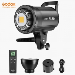 Godox LED lumière vidéo SL-60Y SL60W 33000K Version jaune lumière vidéo lumière continue support Bowens pour enregistrement vidéo en Studio