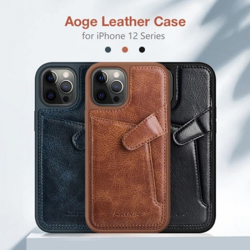 Nillkin Aoge Housse en cuir pour iPhone 12 Series