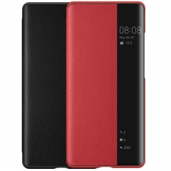 Huawei Mate 40 RS Porsche Design Genuine Leather Smart View Flip Cover