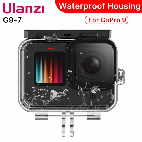 Ulanzi G9-7 Tauchen Wasserdichte Gehäuse Fall für GoPro Hero 9 Schutzhülle Kamera Fall für Go Pro 9 Zubehör