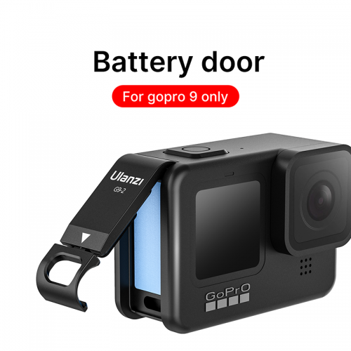 Ulanzi G9-2 Metall Gopro 9 Batterie Abdeckung Fall Abnehmbare Batterie Deckel Typ-C Lade Port für Gopro 9 Zubehör