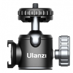 Adaptateur de trépied de table à tête sphérique en métal Ulanzi U-80 Support de capacité de charge élevée Prise en charge verticale pour Vlog