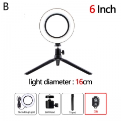 B 16cm ring light + tripod