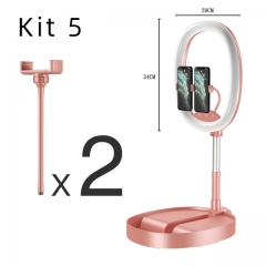 Pink 2*phone stand