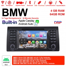 Autoradio de 7 pouces Android 10.0 / ROM multimédia 4 Go de RAM 64 Go pour BMW E53 E39 X5 M5 Carplay / Android Auto intégré