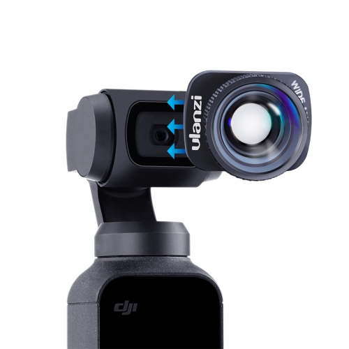 Ulanzi OP4K HD 4K 100 ° Weitwinkel Objektiv für DJI OSMO Tasche Version Optische Glas Objektiv Action Kamera zubehör
