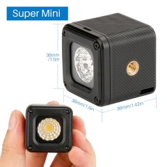 Ulanzi L1 lumière vidéo LED étanche sur caméra dimmableÉclairage d'aventure pour DJI Yuneec Drones DJI Osmo Pocket DSLR Gopro