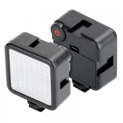Ulanzi W49 LED Case on Camera Mini LED Video Light Photography Light for Gopro DJI Osmo Bag Nikon Sony DSLR Cameras Smart Cell Phones