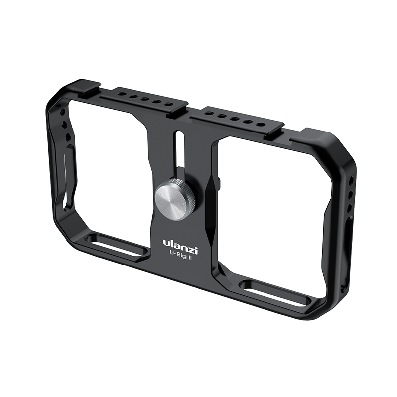 Ulanzi u-rig II métal Smartphone plate-forme vidéo 3 supports de chaussures étui d'équipement de Film stabilisateur vidéo de téléphone portable