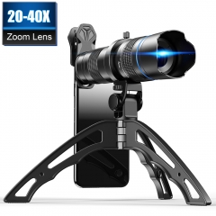 APEXEL HD 20x-40x zoom télescope téléobjectif objectif mobile monoculaire + trépied selfie pour Samsung iPhone tous les smartphones