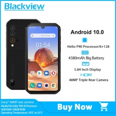 Blackview BV9900E Helio P90 5,84 pouces Smartphone double SIM IP68 / IP69K 6G RAM 128G ROM