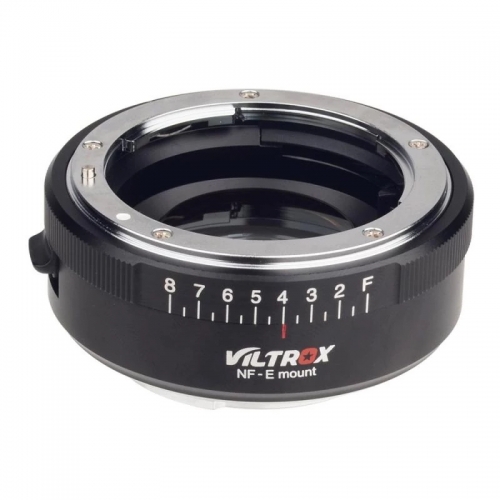 VILTROX NF-E Manual-Focus F Mount Lens Adapter to Sony E Mount Camera Body a7/a7s /a7r, Enlarge Aperture