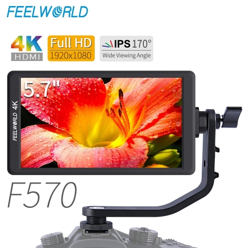 Feelworld F570 5.7 "IPS Full HD 1920x1080 4K HDMI Auf-kamera Feld Monitor für Canon nikon Sony DSLR Kamera Gimbal Rig