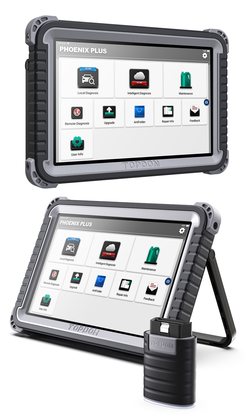 Topdon Phoenix Plus Car Diagnostic Tool OBD2 II Full Function ...