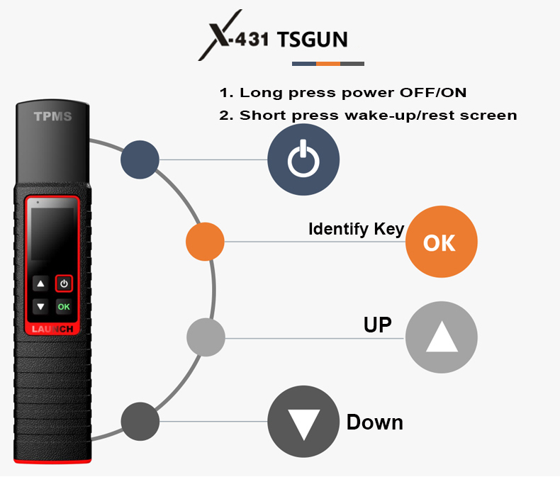 LAUNCH X-431 TSGUN TPMS Reifendruck Detektor