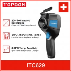 Topdon ITC629 Caméra d'inspection infrarouge portative à imagerie thermique Résolution 220x160
