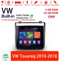 9 pouces Android 10.0 autoradio / multimédia 4GB RAM 64GB ROM pour VW Touareg 2010-2018 intégré Carplay / Android Auto