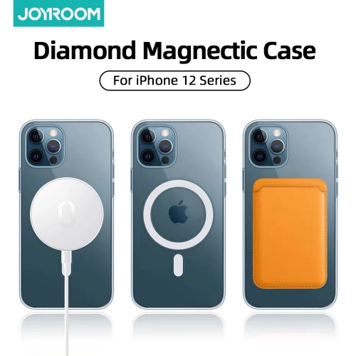 Joyroom Coque de téléphone magnétique transparente  pour iPhone 12 Pro Max 12 Mini