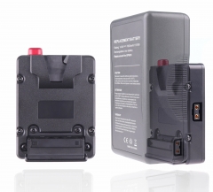 FOTGA Mini Nano V-Lock Mount Adaptateur de plaque d'alimentation de batterie avec format de poche D-tap
