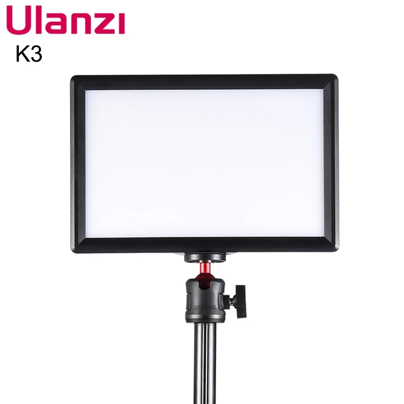 ULANZI VIJIM K3 panneau lumineux à LED avec support de lampe de bureau éclairage de panneau à intensité variable Studio Photo en direct pour Youtube L