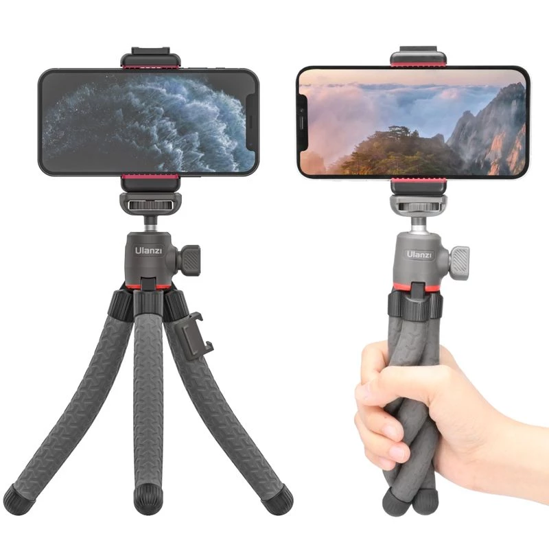 Ulanzi MT-19 Mini Flexible Octopus Tripod with Phone Bracket SLR Camera Smartphone Vlog Tripod for Sony ZV1 A6400 A6600