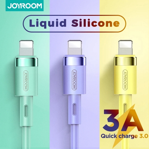 Joyroom Schnelle Lade USB Ladegerät Datenkabel Flüssigkeit Silikon für iPhone Kabel
