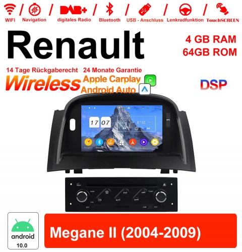 7 inch Android 12.0 car radio / multimedia 4GB RAM 64GB ROM For RENAULT Megane II With WiFi NAVI Bluetooth USB