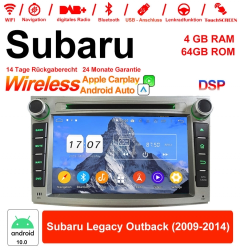 7 pouces Android 12.0 autoradio / multimédia 4 Go de RAM 64 Go de ROM pour Subaru Legacy Outback 2009-2014 avec WiFi NAVI Bluetooth USB