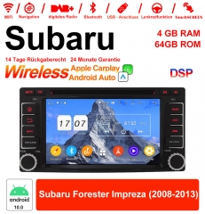 6.2 inch Android 12.0 car radio / multimedia 4GB RAM 64GB ROM For Subaru Forester Impreza 2008-2013 with WiFi NAVI Bluetooth USB
