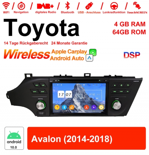 Autoradio 8 pouces Android 12.0 / multimédia 4 Go de RAM 64 Go de ROM pour Toyota Avalon 2014-2018 avec WiFi NAVI Bluetooth USB