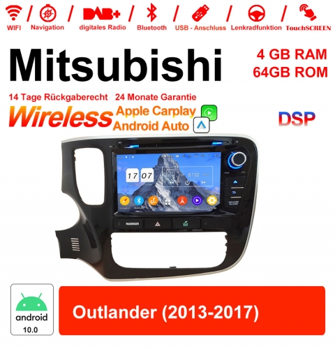 8 Zoll Android 12.0 Autoradio / Multimedia 4GB RAM 64GB ROM Für Mitsubishi Outlander 2013-2017 mit Built-in CarPlay / Android Auto